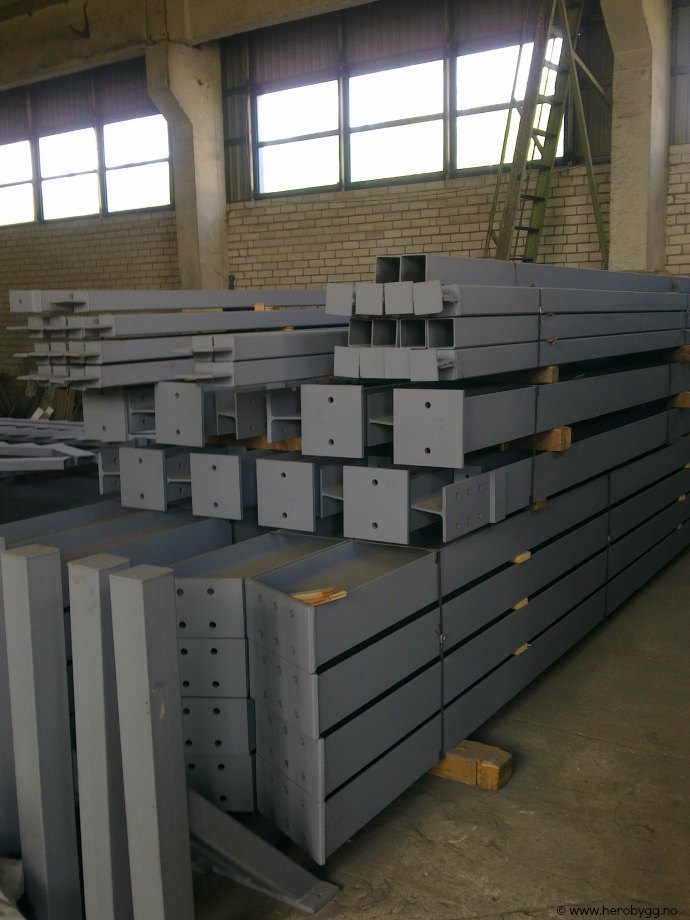 Lagerhall 10x17 meter byggesett produsert